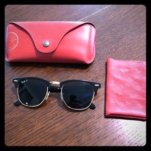 Ray Ban Clubmaster Classic - Black - Polarized